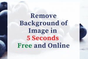 Remove Background in 5 seconds